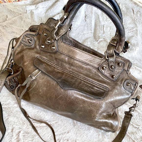 Rebecca Minkoff Handbags - Rebecca Minkoff Leather Handbag | Luxury Bag | All Leather | Satchel Bag | Gray